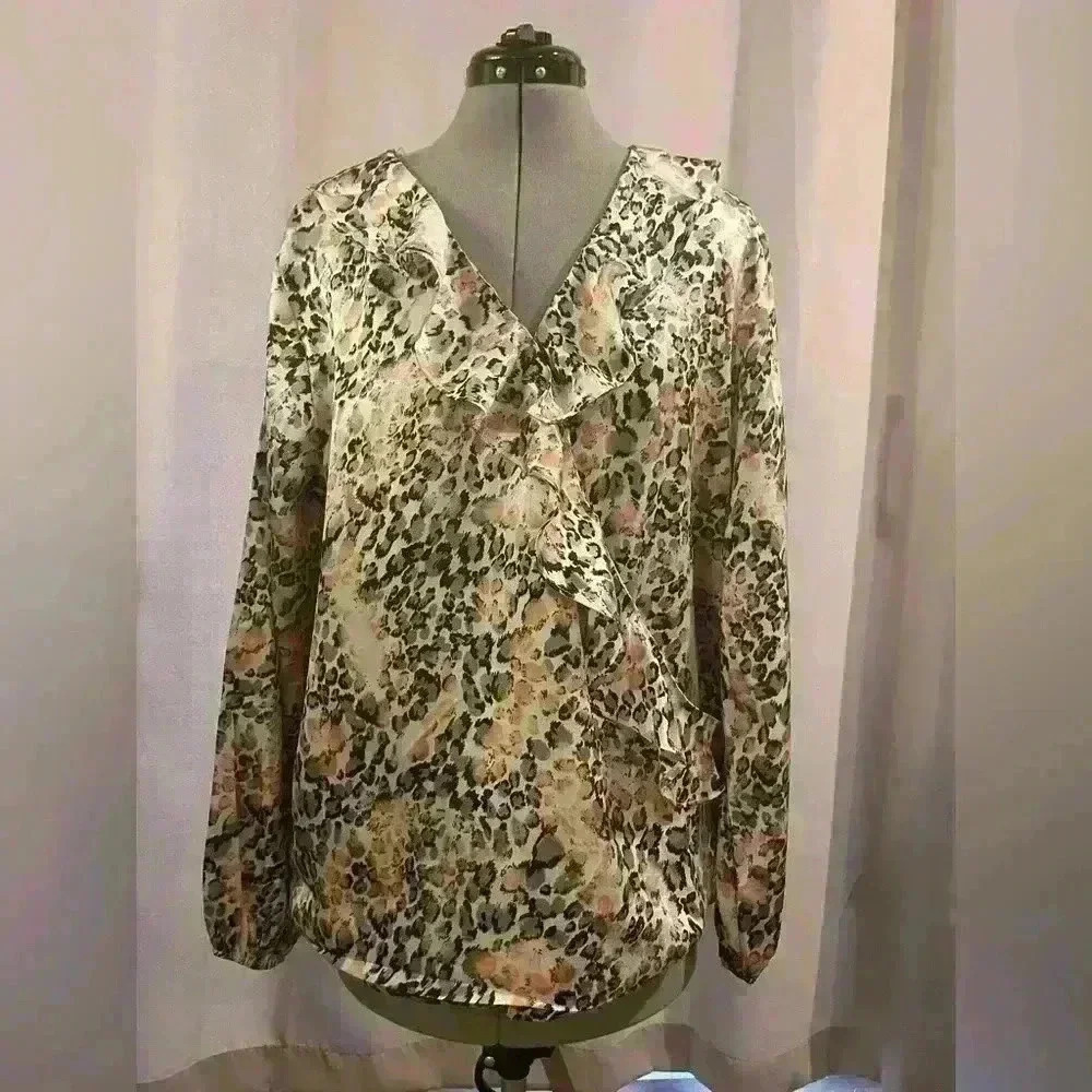 Women’s Pink Kori American Long Sleeve Blouse